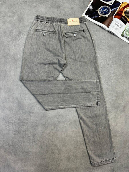 Мужской костюм Kiton мужской джинса графитовый 157522-4
