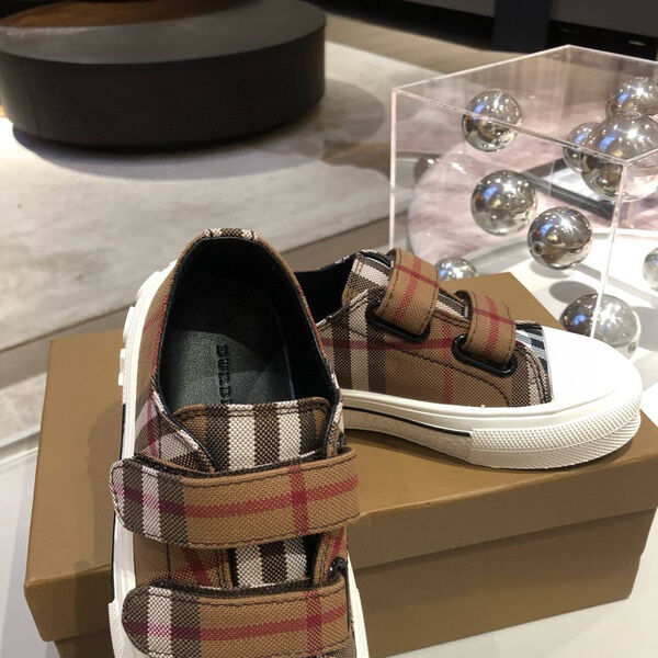 Детские кеды Burberry текстиль 179688-3