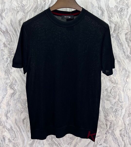 Мужская футболка Kiton мужской черный 112479