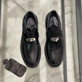 Дерби Hermès женский кожа черный 16349-3