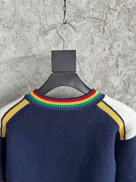Мужской свитер Casablanca мужской вязаная ткань синий 174963-6