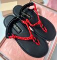 Сандалии Miu Miu женский кожа бордовый 149558-1