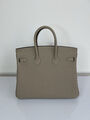 Сумка Hermès Birkin 25 ручная работа женский кожа бежевый 100623-3