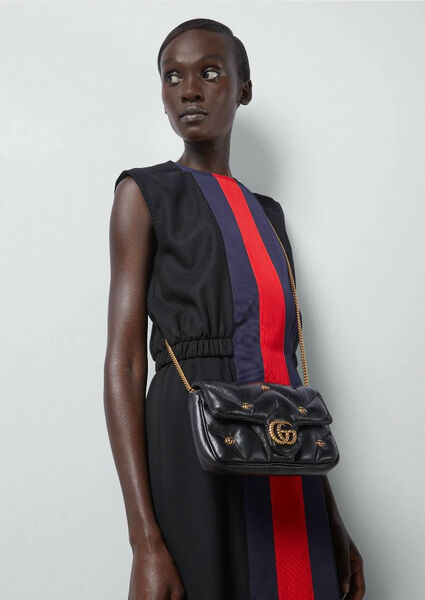 Сумка Gucci женский кожа черный 134281-2