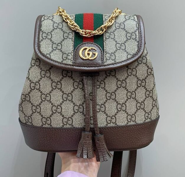 Рюкзак Gucci женский кожа графитовый 149774