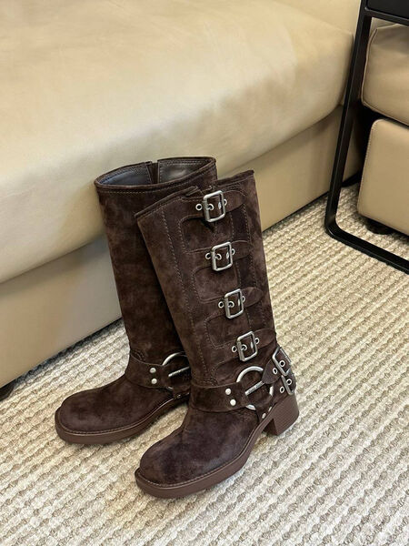 Сапоги Miu Miu женский замша 125968-5