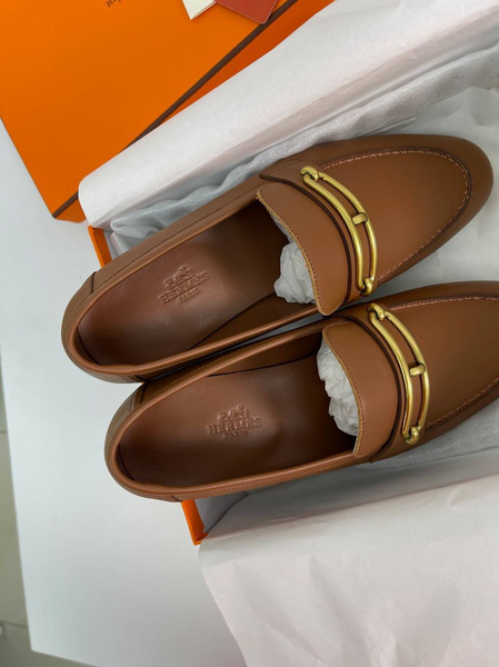Лоферы Hermès женский кожа 40312-5