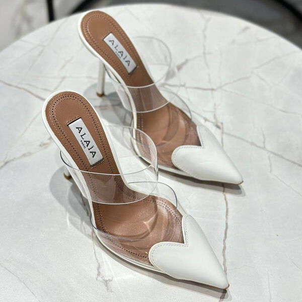 Туфли Alaïa женский кожа белый 117387-2