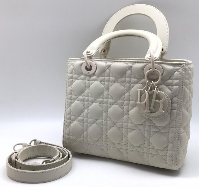 Сумка женская Lady Dior женский кожа белый 77873