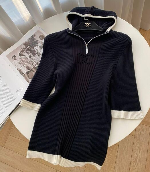 Кофта Chanel женский вязаная ткань черный 175794