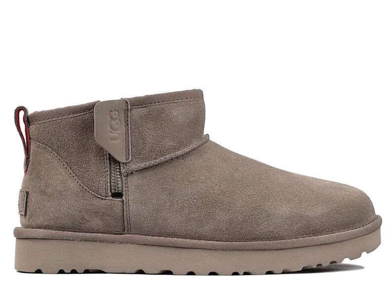 Мужские угги Ugg Mens Classic Ultra Mini Zip Boot мужской замша графитовый 169758