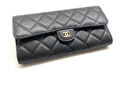 Кошелек Chanel женский кожа черный 101564-3
