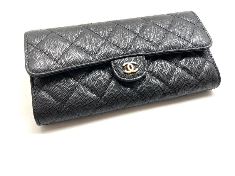 Кошелек Chanel женский кожа черный 101564-3