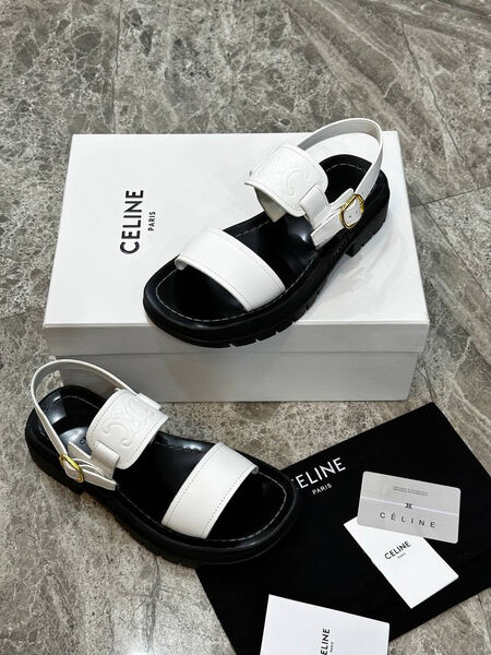 Сандалии Celine женский кожа белый 108917-2