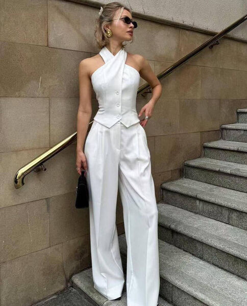 Костюм Saint Laurent женский белый 190802-2
