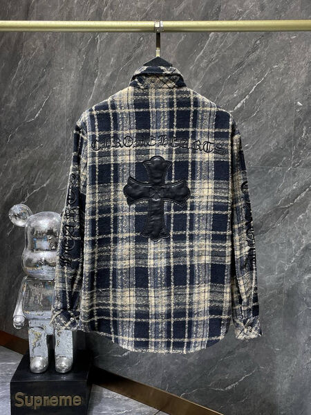 Рубашка Chrome Hearts женский синий 159729-3