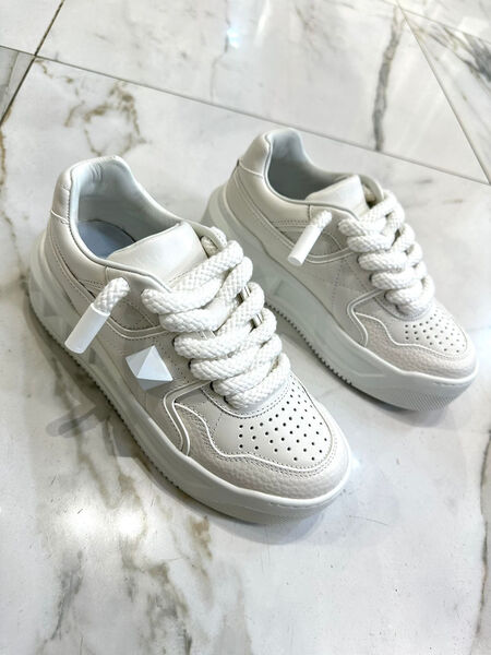 Кеды Valentino женский кожа белый 103483-4