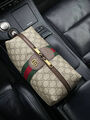 Мужской несессер косметичка Gucci мужской кожа бежевый 110050-2