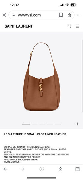 Сумка Saint Laurent женский кожа бежевый 143498-6