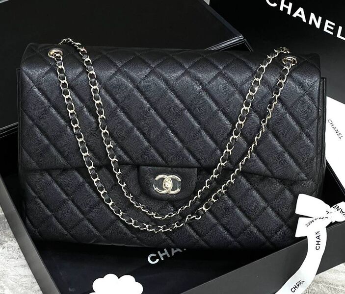 Сумка Chanel 2.55 женский кожа черный 133759