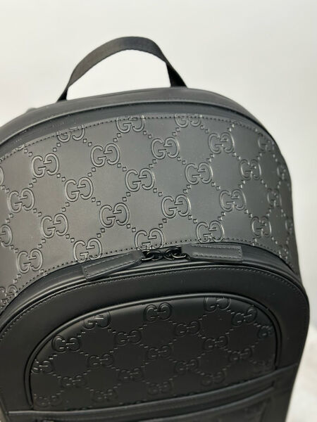 Мужской рюкзак Gucci мужской кожа черный 141873-4