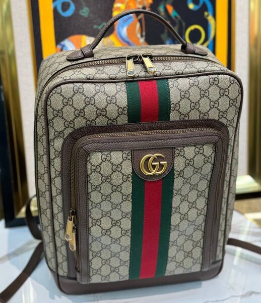Рюкзак Gucci женский канва графитовый 137919