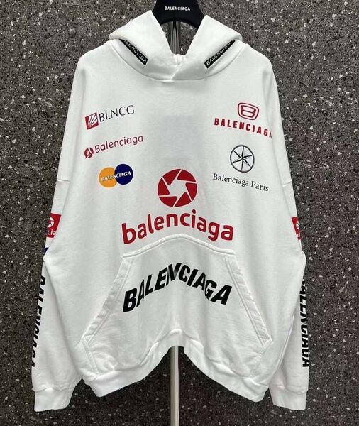 Худи Balenciaga женский белый 125732