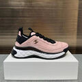 Кроссовки Chanel женский замша розовый 147672-2