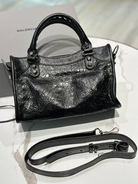Сумка Balenciaga женский кожа черный 183567-2