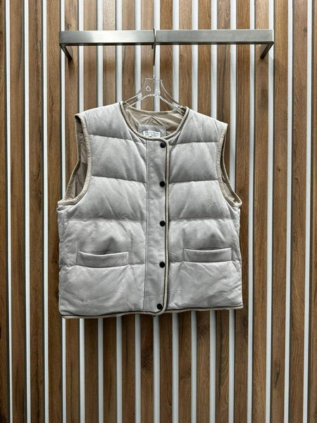 Жилет Brunello Cucinelli женский графитовый 137764-3