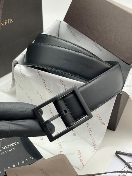 Мужской ремень Bottega Veneta мужской кожа черный 108663-7