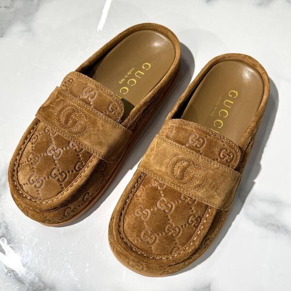 Сабо Gucci женский замша 187629