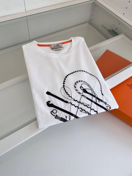Мужская футболка Hermès мужской белый 179813-4