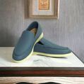 Мужские лоферы Loro Piana мужской кожа бирюзовый 146479-2