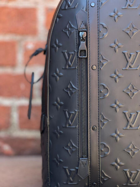 Мужской рюкзак Louis Vuitton мужской кожа черный 121552-6