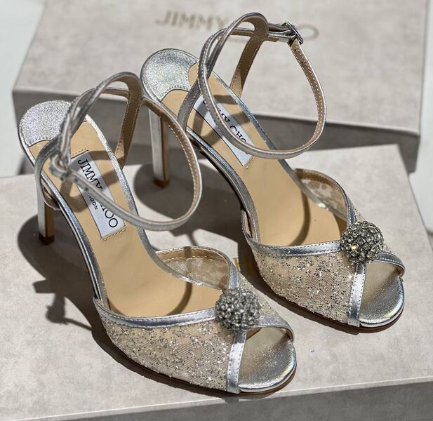 Босоножки Jimmy Choo женский кожа графитовый 138746