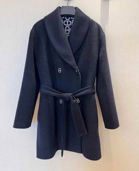 Пальто Hermès женский синий 201282