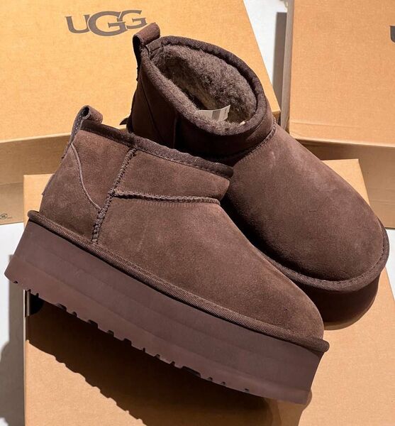Угги Ugg Platform Mini женский замша 167685