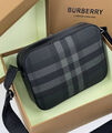 Мужская сумка мессенджер Burberry мужской кожа черный 193787-4
