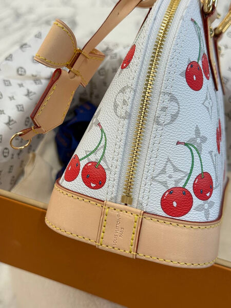 Сумка Louis Vuitton женский кожа белый 191312-2