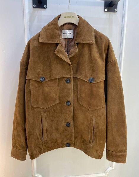 Куртка Miu Miu женский замша 156576