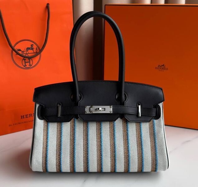 Сумка Hermès Birkin 29 женский кожа черный 189599