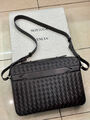 Мужской портфель Bottega Veneta мужской кожа черный 173552-2