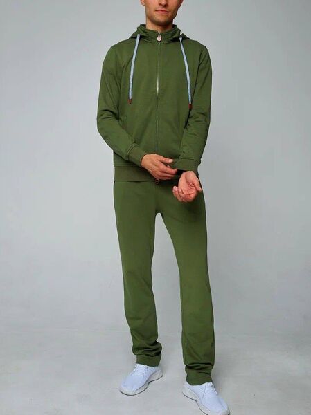 Мужской костюм Kiton мужской болотный 157865
