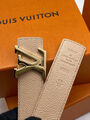 Женский ремень Louis Vuitton женский кожа бежевый 139070-3