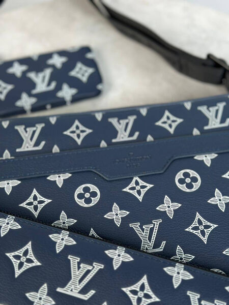 Мужская сумка мессенджер Louis Vuitton Trio мужской кожа синий 153141-6