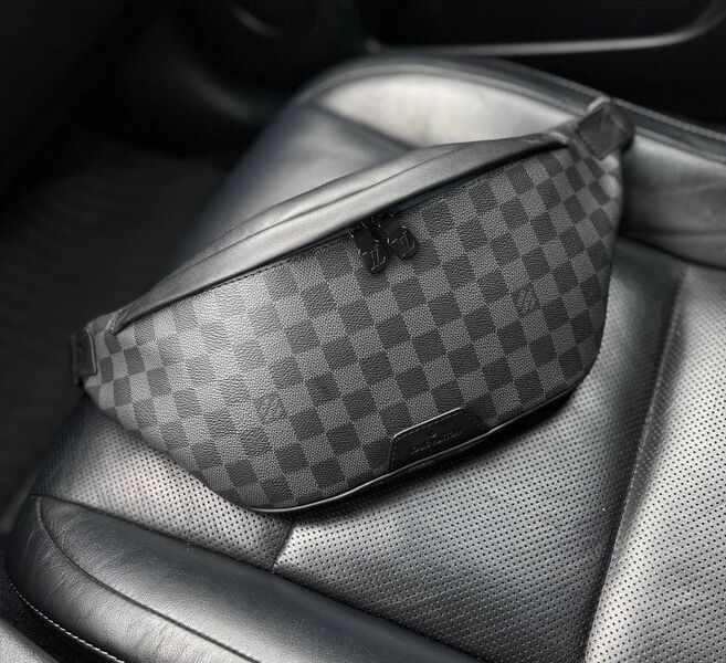 Мужская сумка слинг Louis Vuitton мужской кожа черный 105732