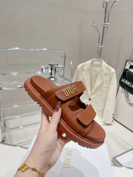 Шлепки Christian Dior женский кожа 106522-6