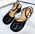 Туфли Maison Margiela женский кожа черный 186407-1