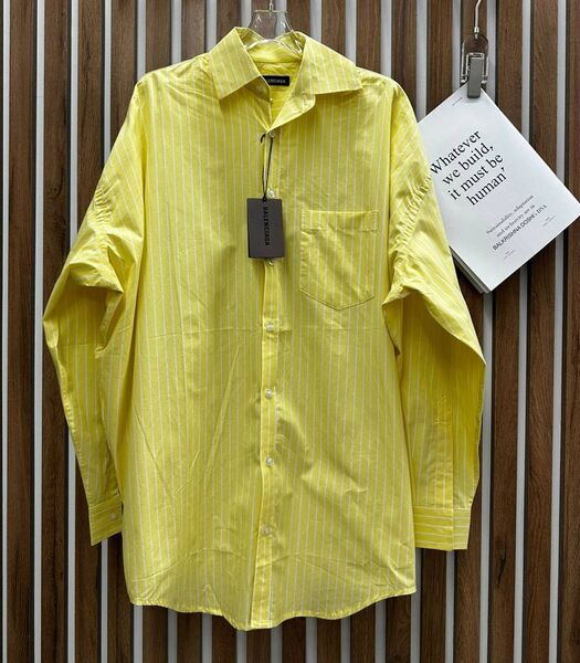 Рубашка Balenciaga женский горчичный 147397
